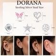 thumbnail image 5 of DORANA 5 Pairs Stud Earrings for Women CZ Small Cartilage S925 Sterling Silver Post Hypoallergenic Earring Sets for Multiple Piercing Birthday Jewelry Gifts Teen Her Wife Mom Ideas, 5 of 6