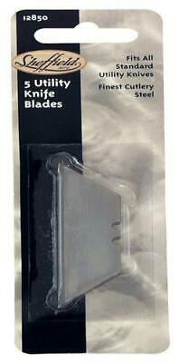 10pk Sheffield 12850 Heavy Duty Utility Knife Blade, 5/Pack - Walmart.com