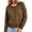 #01Khaki, variant on Womens Polka Dot Knit Cardigan Round Neck Single Button Long Sleeve Cropped Sweater Coat Lightweight Knitted Open Front Cardigan Casual Outerwear Gray 2XL