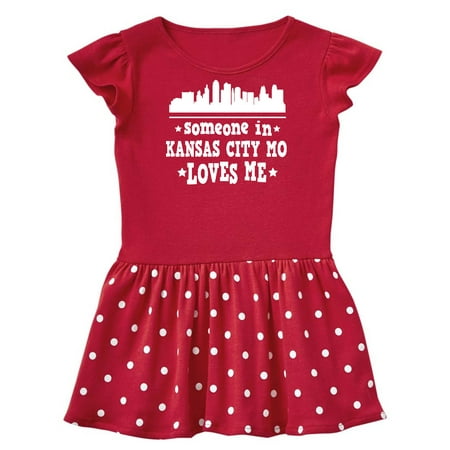 

Inktastic Kansas City Missouri Loves Me Skyline Gift Baby Girl Dress