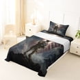 thumbnail image 5 of Manfei Vintage American Flag Wings Twin Sheets,Patriotic Soldier Bedding,Navy,3 Pieces,1 Fitted Sheet and 1 Pillowcase, 5 of 6
