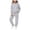 Light Gray, variant on WUSUOWEI Baby Girl Daily Casual Outfit Solid Pocket Hooded Sweatshirt Set Long Sleeve Elastic Jogger Pants Fall Winter Soft Knit Two Piece Outfit Sets 3-4 Years