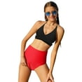 thumbnail image 2 of Lixiuxyad Girls Swimsuits V-Neck Bikini Set Color Block Bathing Suits Criss Cross Two Piece Swimwear,Sizes 7-8 Years, 2 of 5