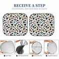 thumbnail image 6 of Windshield Sun Shade, leopard colorful love Hearts Foldable Car Sun Shade Windshield for Front, 2 Pieces, 6 of 7