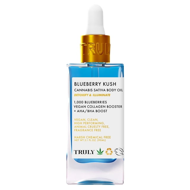Aceite Corporal Truly Azul Beauty Blueberry Kush Antienvejecimiento para Mujer