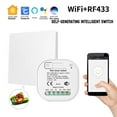 thumbnail image 2 of Self-powered Smart Switch Siri Voice Switch Waterproof Long-distance Wireless Remote Control Switch Panel, 2 of 6