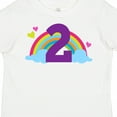 thumbnail image 4 of Inktastic 2nd Birthday Rainbow Cute Girls Girls Toddler T-Shirt, 4 of 5