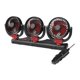 thumbnail image 5 of Ventilador de tres cabezas,Ventilador plegable de 3 cabezas RV bajo ruido,Camión ajustable de ventilador de enfriamiento portátil,Fuerte ventilador de viento 2 velocidades Red 24V, 5 of 8