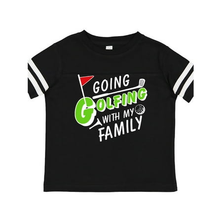 

Inktastic Going Golfing with my Family- kids golf Gift Toddler Boy or Toddler Girl T-Shirt
