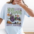 thumbnail image 2 of Comfort Color Never Accept A Ride From Strangers T-shirt, Vintage Halloween Safety Tee, Spooky Season Gift, Witchy Shirt, 2 of 4