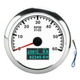 thumbnail image 1 of Tacómetro 3 en 1 de 6000 RPM, indicador de hora de presión de aceite y temperatura del agua, resistente al agua IP67 para coche, barco, camión, esfera blanca Jadeshay A, 1 of 9