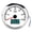 White, variant on YAHHU Automotive Modified 3-In-1 6000RPM Tachometer Water Temperature Oil Pressure Hour Gauge IP67 Waterproof Universal Fit For Car Boat Truck Black Dial