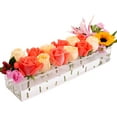 thumbnail image 1 of Luniquz Flower Vase Acrylic Rectangular Floral Centerpiece for Dining Table - 15.8 Inches Long Rectangle Vase - Clear Vases for Home Decor Wedding(Flowers not Included), 1 of 7