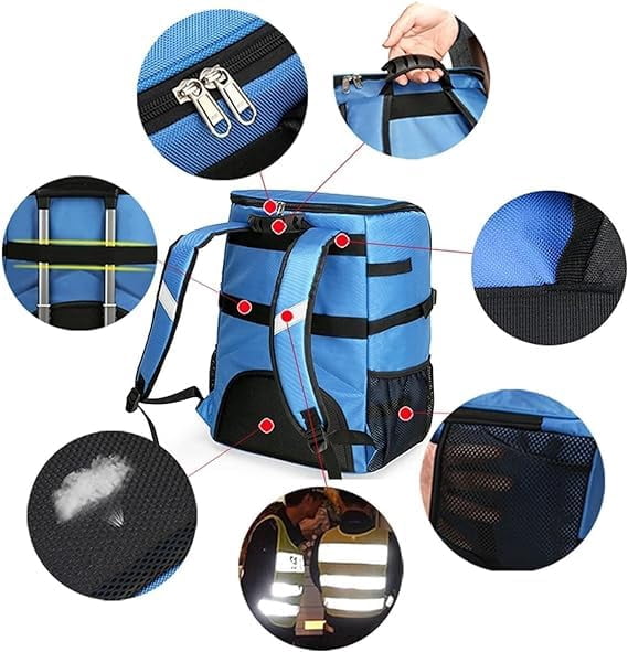 First Aid Kit Bag, Empty Emergency First Aid Medical Backpacks Travel Rescue Bag,First Responder Storage Survival Trauma Emergency Backpack For Hiking Camping