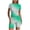 Green 01, variant on Workout Outfits for Women 2 Piece Set Plus Size Summer Yoga Stretch Set Slim Fit Short Sleeve Tops Shorts Sets (Purple XL)