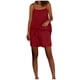 thumbnail image 2 of TaTaai Women's Casual Summer Set Solid Color Linen-Like Adjustable Camisole and Elastic Waist Shorts Two Piece Matching Outfit for Daily and Travel Wear Gift, 2 of 7