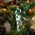 thumbnail image 3 of Xinhuaya 6 Pack of Glitter Christmas Plastic Candy Cane Christmas Tree Hanging Ornaments for Holiday Party Decoration Favors, 3 of 3