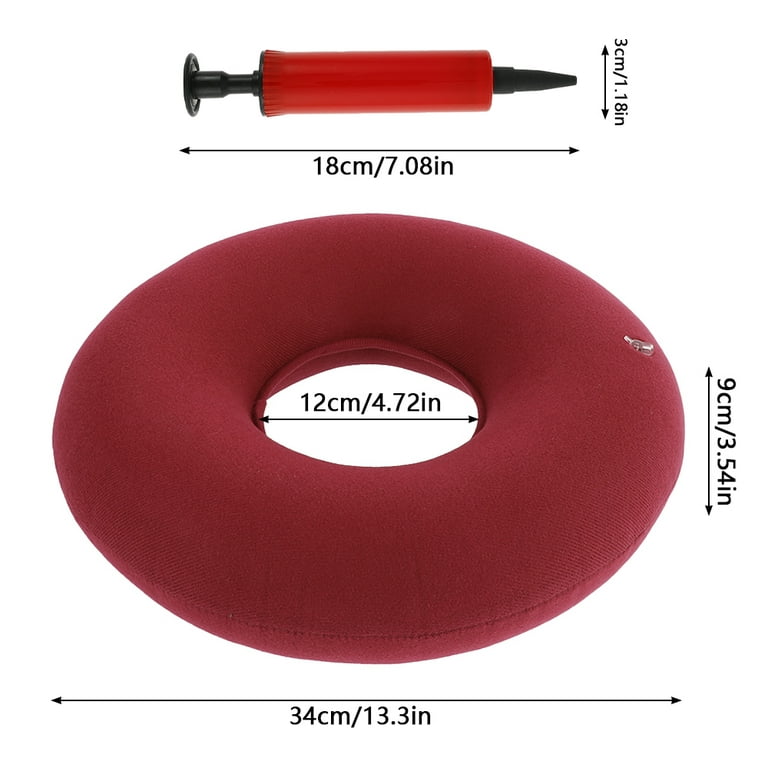 Inflatable Round Donut Cushion with Air Pump