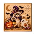 thumbnail image 2 of DIY Halloween Pearl Art Kit with Cute Cat and Pumpkin Design Handmade Craft Set for Home Wall Decor Festive Creative Activity for Adults and Hobbyists, 2 of 7