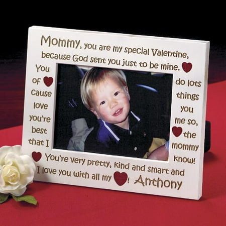 Personalized Mommy Valentine White Frame