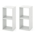 thumbnail image 1 of Gymax Cube Storage Organizer Set of 4 Combination Lattice Cabinet Stackable Open Bookcase, 1 of 10