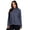 Crown Blue, variant on RBX Active Women's Plus Size Zip Mock Neck Fleece Pullover Sweatshirt With Pockets