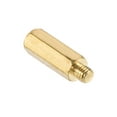 thumbnail image 4 of Uxcell Brass M3 14mm+3mm Male-Female Hex Standoff 15 Pack, 4 of 5