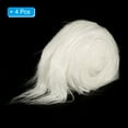 thumbnail image 3 of Uxcell Plush Faux Fur Fabric Precut Strips, 59" x 2" Fluffy Faux Fur Ribbon, White 4Pack, 3 of 6
