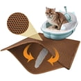 thumbnail image 1 of Cat Litter Mat Litter Trapper, Honeycomb Double-Layer Design Waterproof Urine Proof Material, 2-Layer Sifting Easy Clean Scatter Control, 1 of 7