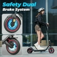thumbnail image 4 of iSinwheel Commuter Electric Scooters for Adults, 350W Motor with Max 18 Mph 19 Miles Range Portable Folding Escooter, 8.5'' Pneumatic Tires & 7.8Ah High Capacity E-scooter Teens, 4 of 10