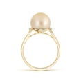 thumbnail image 2 of ANGARA Golden South Sea Cultured Pearl and Diamond Bypass Ring in 14K Yellow Gold for Women | June Birthstone, Birthday, Anniversary, Jewelry Gift for Women | Pearl Ring, 2 of 7