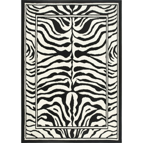 Home Dynamix Area: Zone Rug: 7160: Zebra Rug 3' 7"x5' 3