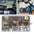 thumbnail image 4 of U Clips, Stable 110Pcs Strong Rust Resistance 65 Manganese Steel 304 Stainless Steel U Nut Clips Set  For Motorcycles, 4 of 8