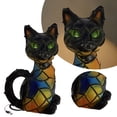 thumbnail image 1 of Dyed Resin USB LED Table Lamp Cute Pet Cat Theme Night Light For Desktop Bedside Warm Glow, 1 of 6