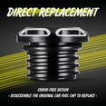 thumbnail image 5 of Tapa de gasolina decorativa para tanque de combustible de aluminio Cnc de motocicleta cromada negra para Harley Sportster Xl1200 883 1996-2014, 5 of 5