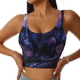 thumbnail image 1 of Fotbe Fantasy Dragon In Cathedral Sujetador Deportivo Largo sin Aros para Mujer con Almohadillas y Soporte Medio, Transpirable y Absorbente, Camiseta Tipo Chaleco o Tank Top-X-Large, 1 of 8
