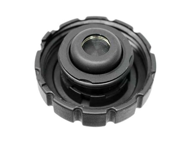 Coolant Reservoir Expansion Tank Cap For Mercedes-Benz - Fits C, E, S, ML, GL, SLK Class (OE# 2105010715), Black Plastic