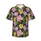thumbnail image 1 of Balery Colorful Roses Camisas hawaianas de manga corta para hombre, camisas playeras de corte holgado, camisas de vacaciones con botones,Large, 1 of 7