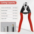 thumbnail image 5 of 8 Inch Wire Rope Cutter,Stainless Steel Cable Cutter,Heavy Duty Wire Cutters Cutting Up to 3/16" for Fence,Wire Seals,Aircraft Cables,Decking,Railing,Bike Bicycle Brake Cable,DIY, 5 of 7