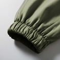 thumbnail image 5 of Muscularfit Elastic Waist Men Pants Cargo Outdoor Hiking Joggers Sports Pants Mens Casual Pants Taper Low Rise Green Active Fit Size XL, 5 of 5