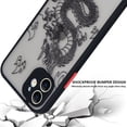 thumbnail image 5 of Compatible with iPhone 11 Case Fashion Cool Dragon Animal 3D Pattern Design Frosted PC Back Soft TPU Bumper Shockproof Protective Case Cover for iPhone 11, Black, 5 of 7