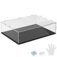 thumbnail image 1 of Caja de exhibición de acrílico de 1 paquete, 15.7x11.8x3.9 pulgadas/40x30x10 cm, caja de exhibición clara de acrílico con base de madera negra para colecciones, a prueba de polvo, 1 of 6