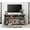 Dark Rustic Oak, variant on WAMPAT TV Media Console Stand for 65 Inch TV, Farmhouse Entertainment Center with Sliding Barn Door and Storage Shelves, Wood Television Stand for Living Room, Dark Rustic Oak