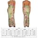 thumbnail image 3 of Vestidos Largos De Verano Vestido de fiesta de cóctel con estampado floral Sin espalda Sin mangas Traje diario (Verde L) Cgtredaw Para estrenar, 3 of 9