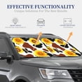 thumbnail image 2 of Lsque Sunflower Cow 2 PCS Windshield Sun Shade | CarFoldable Window Covers | Car Accessories Reflect UV for Universal Cars SUV Truck | Large, 2 of 7