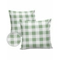 thumbnail image 6 of Outdoor Pillow Covers Throws Geometric Green White Buffalo Plaid,Waterproof Pillow Cases Pack of 2 Gingham Checkered,Durable Cushion Cover Pillowcase for Patio Balcony Couch Garden, 6 of 7