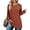 Caramel, variant on SOMER Long Sleeve Shirts for Women 2025 Fall Clothes Tunic Tops Loose Fit Dressy Crewneck Pullover Sweaters Curved Hem