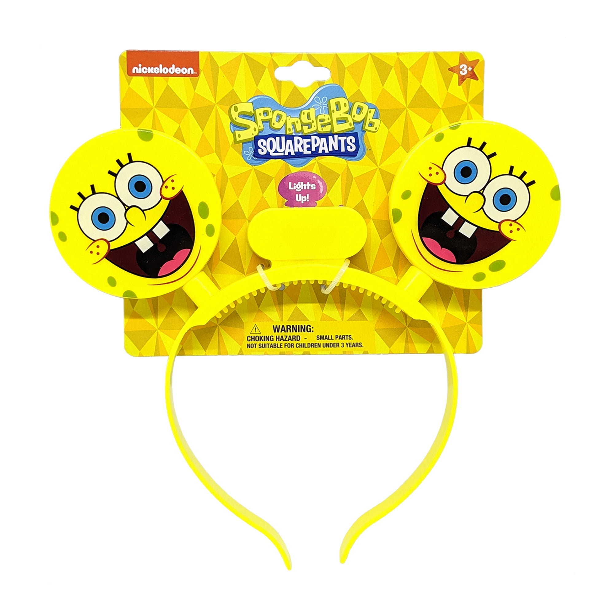 Sponge Bob molded Light Up Novelty Headband, Model SB1536
