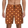 thumbnail image 3 of Uemuo 60s and 70s Aesthetic Pattern Mens Swim Trunks Quick Dry Board Shorts with Mesh Lining, Stretch Beach Shorts Quick Dry No-Chafing Board Shorts-, 3 of 9