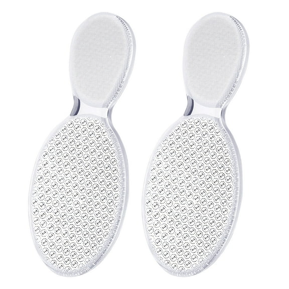 Skymirror 2Pcs Nano Glass Foot Files Double Sided Foot Scrubber Callus Remover for Dead Skin Hardened Heels Nail Shaping